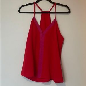 Pink and Red Halter Tank